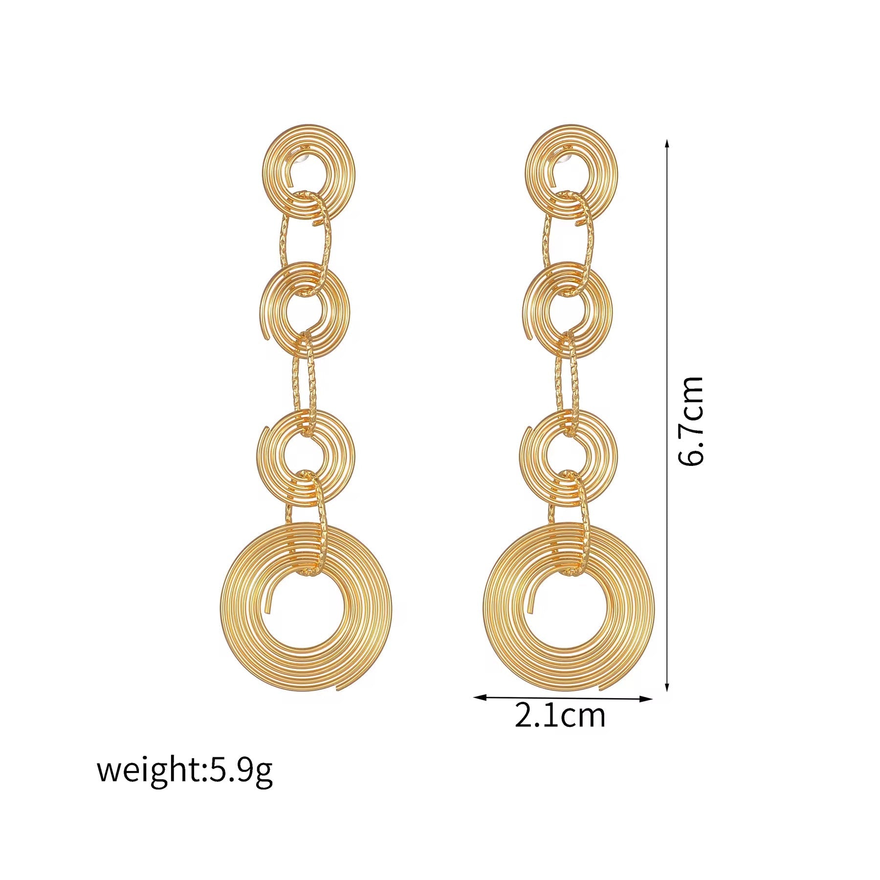Solaria Spiral Earrings