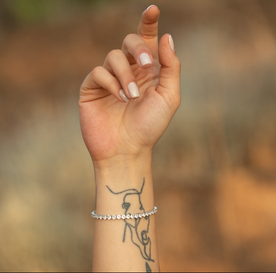 White Tennis Bracelet