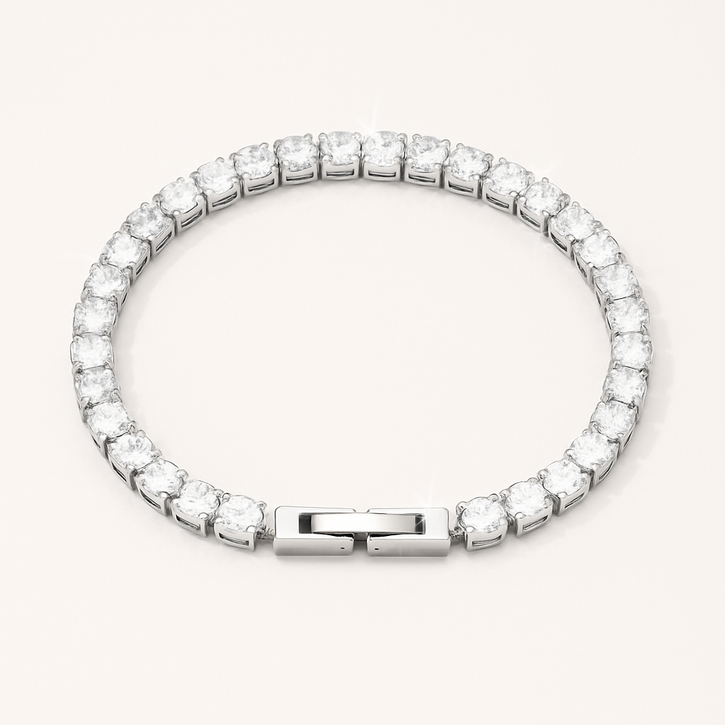 White Tennis Bracelet