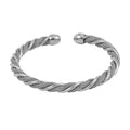 Silver Helix Steel Bangle